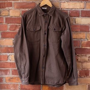 3Sixteen Brown Twill CPO shirt